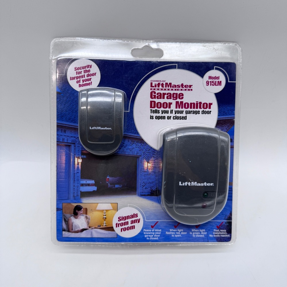 LiftMaster Garage Door Monitor Gray Professional Security Model 915LM NIB